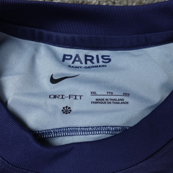 Paris Saint Germain Jersey Mens XXL PSG Blue Stadium Nike NWT Messi 2XL - Picture 4 of 10